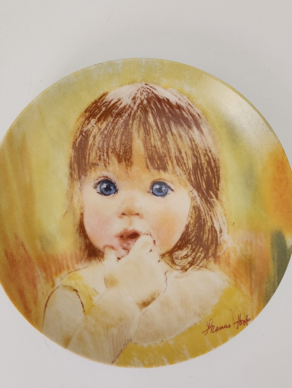 1985 Collectors' Plate By Frances Hook "Fascination"